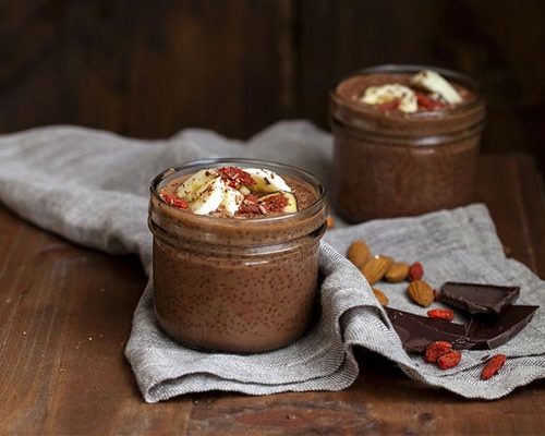 Banoffee coconut chia pudding